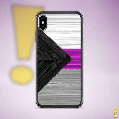 Demisexual Pride Flag Brush Strokes Clear Case for iPhone®